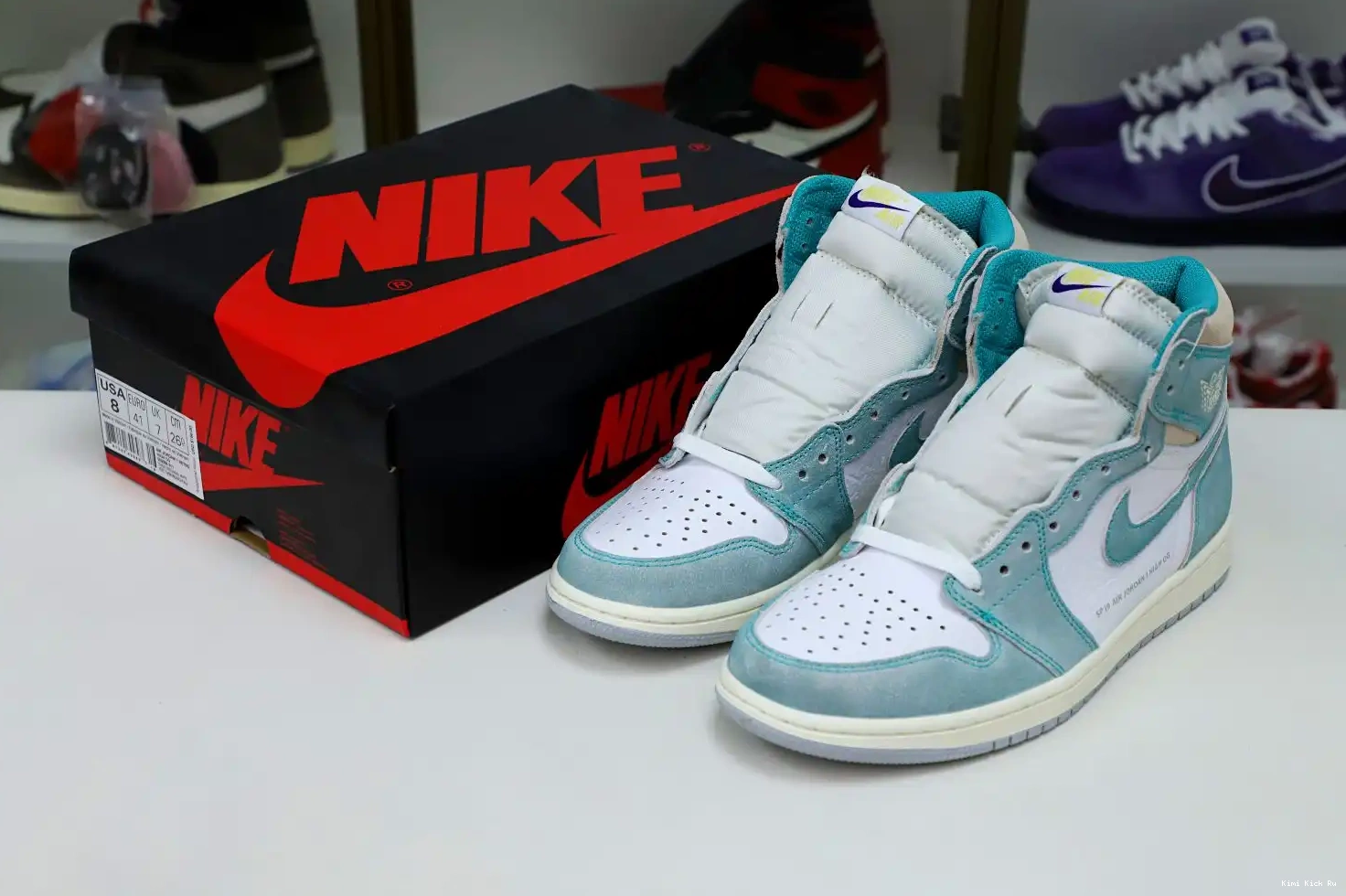 HIGH GREEN' OG AIR 1 JORDAN 'TURBO Kimikick RETRO 0417